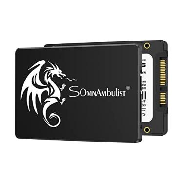 Imagem de Somnambulist SSD 240GB SATA III 6GB/S Interno Disco Rígido Unidade De Estado Sólido De 2,5”7mm 3D NAND Chip Até 520 Mb/s Para Atualizar Computadores Laptop e Desktop (dragão negro 240gb)