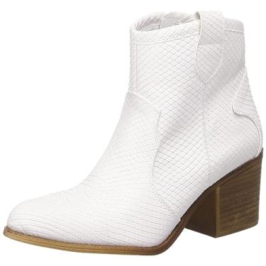 Imagem de Dirty Laundry Bota feminina Unite Metallic Western, Branco, 37