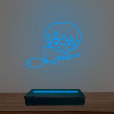 Imagem de Luminária Led 3d Harry Potter Vassoura Abajur Luxo