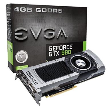 Imagem de EVGA GeForce GTX 980 4GB GAMING,Placa gráfica de resfriamento silencioso 04G-P4-2980-KR