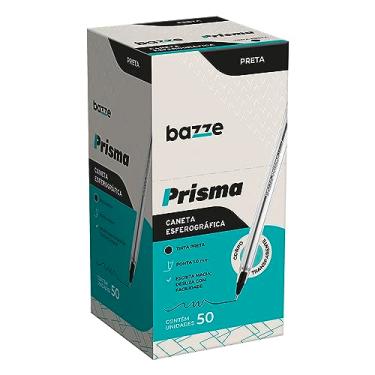 Imagem de Caneta Esferografica Bazze Prisma 1.0 mm Preto Caixa 50 Unidades