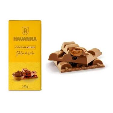 Imagem de Barra De Chocolate Ao Leite Havanna Com Recheio De Doce De Leite 100G