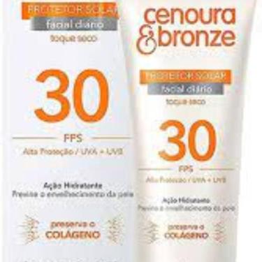 Imagem de Protetor Solar Facial Cenoura & Bronze Fps30 Com 50G Cenoura & Bronze