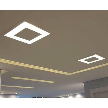 Imagem de Plafon rebatedor luminaria embutir luz indireta 45cm e27