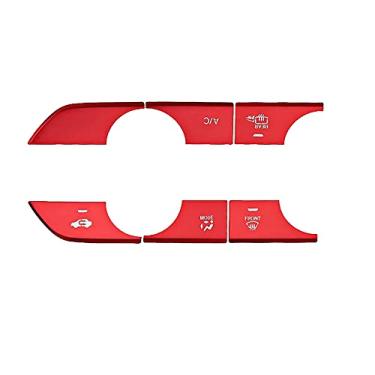 Imagem de KACEPAR Guarnições da tampa do botão de controle A/C do painel do console central, compatível com Honda Civic Sedan EX, Touring, Hatchback EX-L, Sport Touring 2022