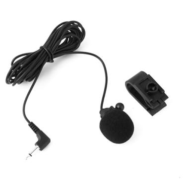 Imagem de NATEFEMIN Microfone externo para carro de 3,5 mm, substituição de microfone de rádio de carro para unidade de cabeça de veículo com áudio GPS DVD