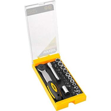 Imagem de Vonder, Jogo De Soquetes E Ponteiras Com Encaixe De 1/4", 4 Mm A 13 Mm, Com 25 Peças.