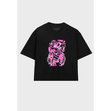Imagem de Camiseta Cropped Feminina Pink Bear-Feminino