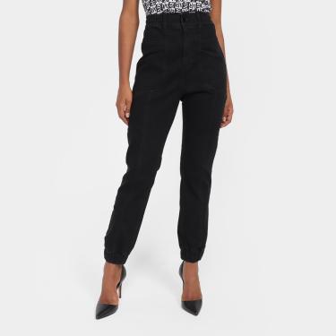 Imagem de Calça Jeans Jogger Morena Rosa Cintura Alta Feminina-Feminino