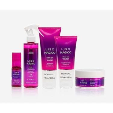 Imagem de Kit Lowell LISO MAGICO SHAMPOO+CONDIC+OLEO+MASCARA+FLUI 2011-Feminino