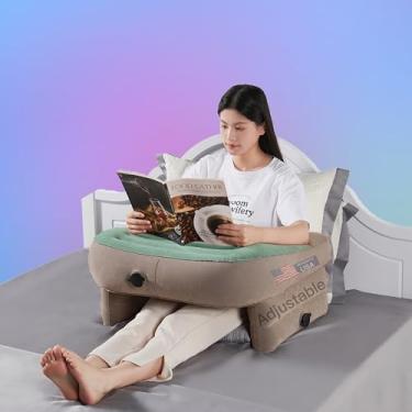 Imagem de Almofada de leitura, descanso de braço de mesa de colo, mesa acolchoada e mesa de cama portátil, travesseiro inflável macio para jogos, para trabalhar, fazer crochê, ler ou jogar Steam Deck PS5 Xbox
