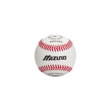 Imagem de Mizuno MB380 Bolas de beisebol para jovens/adultos de couro de flor integral – Caixa com uma dúzia (12)