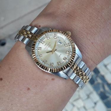 Imagem de Relogio technos feminino bicolor prata e dourado 2015cem/1x