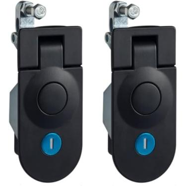 Imagem de Travas de gatilho de trava de compressão, alavanca ajustável de liga de zinco Trava de compressão operada manualmente para caminhão de barco trailer RV, pacote de 2, MS609-1D-1 （altura 35 mm