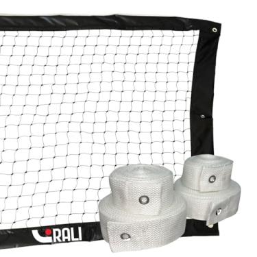 Imagem de Kit Rede Preta Beach tennis + marcação de quadra 8x16 Branco c/ 3M e jogo simples