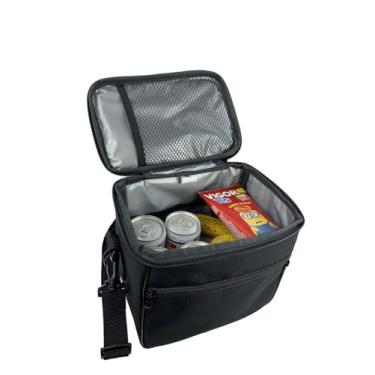 Imagem de Bolsa Térmica Marmita Ombro Necessaire Transversal Preto ART MANIA