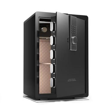 Imagem de SAFEHome Safe Cofre Eletrônico Cofre Digital Cofre Cofre de Dinheiro Caixa de Segurança de Aço, Cofre de Chave Montado na Parede Prateleira Interna Removível com Armário Interno Para Escritório Casa