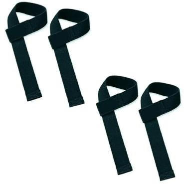 Imagem de 2 Par Tala Straps 100% Algodão. P/musculação Academia