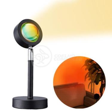 Imagem de Mini Ring Light Sunset Projetor Lâmpada Tiktok Usb Presente Dia Dos Na