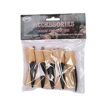 Imagem de 10PCS Halloween Dedos Falsos Conjunto Assustador Bruxas Unhas Assustadoras para Cosplay Festa Brinquedos de Brincadeira para Festa de Halloween Festivais Adereços Assustadores type4