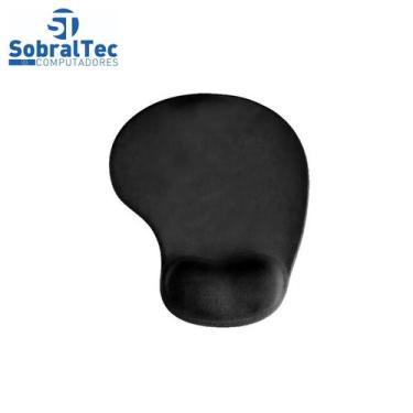 Imagem de Mousepad Base Para Mouse Com Apoio Em Gel Preta Md9 - Importado