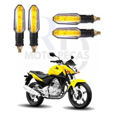 Imagem de Kit Seta para Moto CB 300R Pisca Led Universal P50 12V Esportivo 2013 