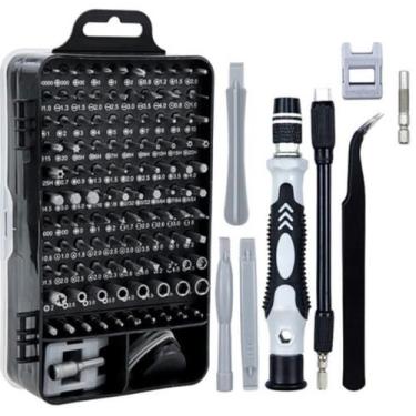 Imagem de Kit Ferramenta 115 Chaves Precisão Reparo Celular Notebook - Lelong