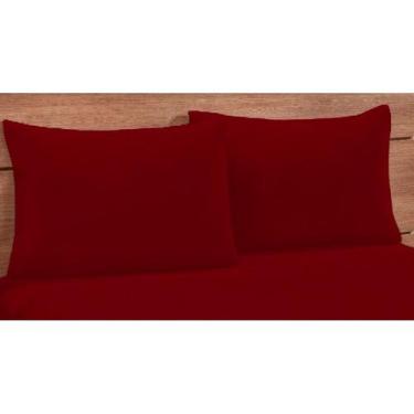 Imagem de 1 Fronha Simples com Bainha 70cmx50cm Percal 180 Fios - Rafaloro Enxov