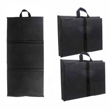 Imagem de Kit 3 Colchonetes Academia Exercício Dobrável Maleta Ginastica Alta de