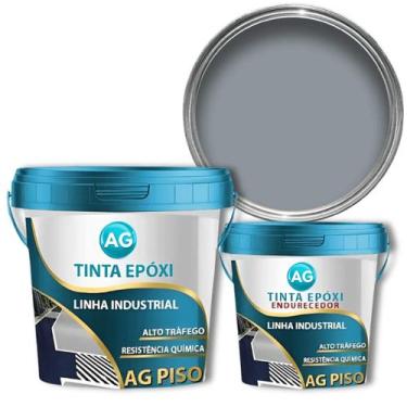 Imagem de Tinta Epoxi Industrial Cinza Prateado AG - RAL7001 - Resinas ag, 18KG