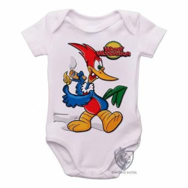 Imagem de body nenê criança roupa bebê Pica Pau 1940 - Empório Dutra, GG  (9-13 