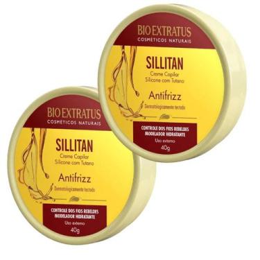 Imagem de KIT 2 Creme Capilar Sillitan antifrizz 40g Bio Extratus - BIOEXTRATUS