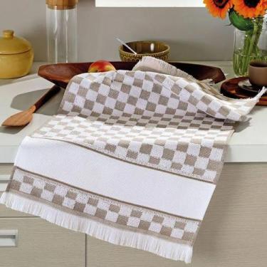 Imagem de Pano de Copa Dohler Para Bordar Verona, Castanho, 41x60cm