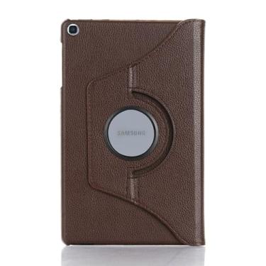 Imagem de ZZOUGYY Capa de tablet para Samsung Galaxy Tab A7 10.4 T500 T505 T507 (versão 2020), capa fina de couro leve com suporte fólio para Galaxy Tab A7 10,4 polegadas 2020 SM-T500 SM-T505 SM-T507 (marrom