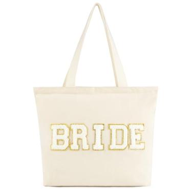 Imagem de Aileam Bolsa para Noivas, Presentes para Noivas, Chá de Panela, Casamento, Lua de Mel, Praia, Viagem, Branca