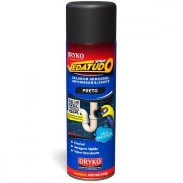 Imagem de Borracha Liquida Spray Dryko Preto  400Ml/340G