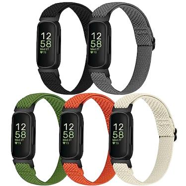 Imagem de XFYELE Pulseiras elásticas de nylon compatíveis com Fitbit Inspire 3/Inspire 2/Inspire HR/Inspire/Ace 3/Ace 2 para mulheres e homens, pulseira de substituição de tiras elásticas ajustáveis macias para Fitbit Inspire 3