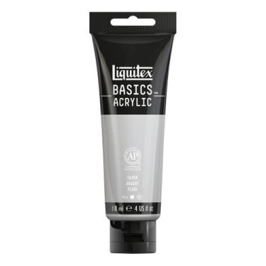 Imagem de Tinta Acrílica Liquitex Basics 118ml 236 Silver