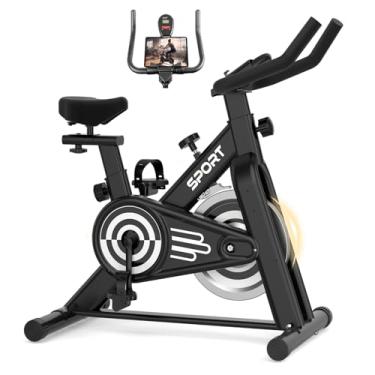 Imagem de Bicicleta Ergométrica Spinning, LucZeng Bike de Exercício Interno com Monitor LCD & Montar, Compacta para Uso Doméstico Exercícios Academia Bicicleta