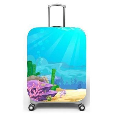 Imagem de Capa para mala de viagem M, medidas max C40x A59 x P27cm Estampa Fundo