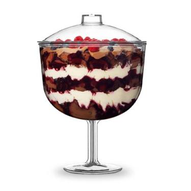 Imagem de Taça Tropical Acrílico C/ Tampa 1,3 Litros Média 18x15,5 - TT