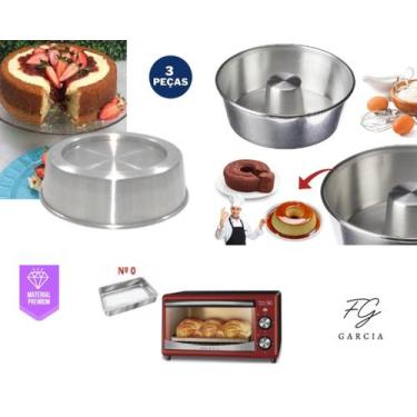 Imagem de Kit De 1 Forma Ballerine Redonda + 1 Assadeira para Forno Elétrico + 1
