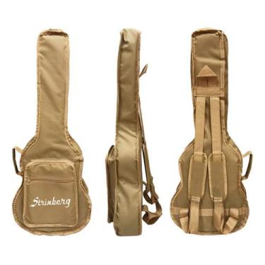 Imagem de Capa p/ violão folk cargo "strinberg" ny-600 bege