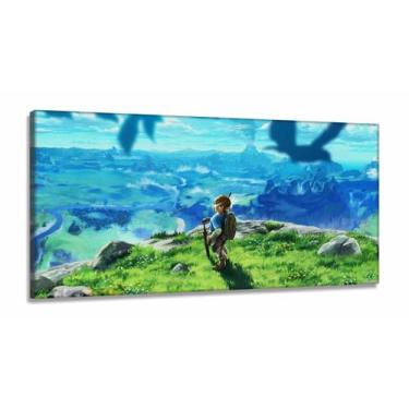 Imagem de Quadro Decorativos Legends of Zelda em Tecido Canvas 130x60 - Wall Fra