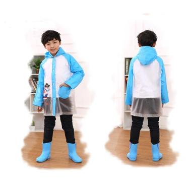 Imagem de Capa De Chuva Infantil Reforçada Menina Ou Menino Resistente - CHL, Az