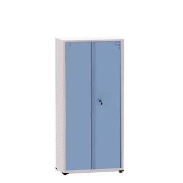 Imagem de Armário de Aço Montável Econômico Ap408sl Pandin 1,63 m Cinza e Azul D