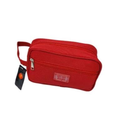 Imagem de Nécessaire Bolsa de Mão Bag Multiuso 2 Divisórias Unissex -  Kenia e K
