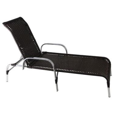 Imagem de Espreguiçadeira Havaí Alumínio Fibra Sintética Regulagem - Panero Móve