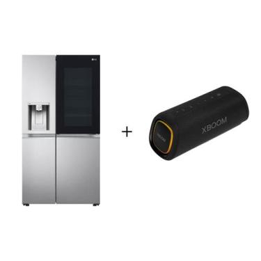 Imagem de Combo Geladeira Smart LG Side by Side InstaView Craft Ice UVnano 598 l