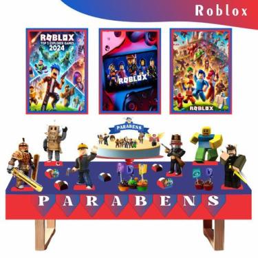 Imagem de Kit Festa Facil Montagem Decoração Pratica - Roblox - Tudu de Bom